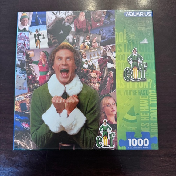 New Aquarius Elf 1000-Piece Puzzle - Christmas - Picture 1 of 4
